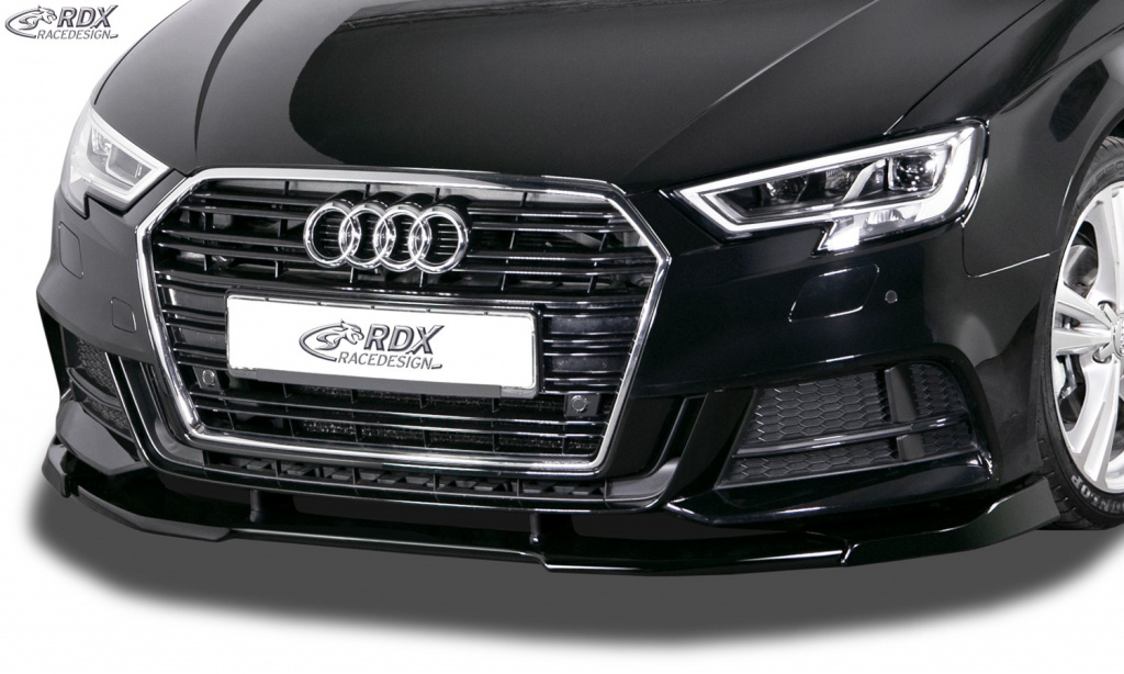 RDX Prelungire Spoiler Bara fata VARIO-X pentru AUDI A3 8V, 8VA Sportback, 8VS Limousine, 8V7 Cabrio S-Line & S3 (Facelift 2016+) lip bara fata Spoilerlippe RDFAVX30859 material Plastic
