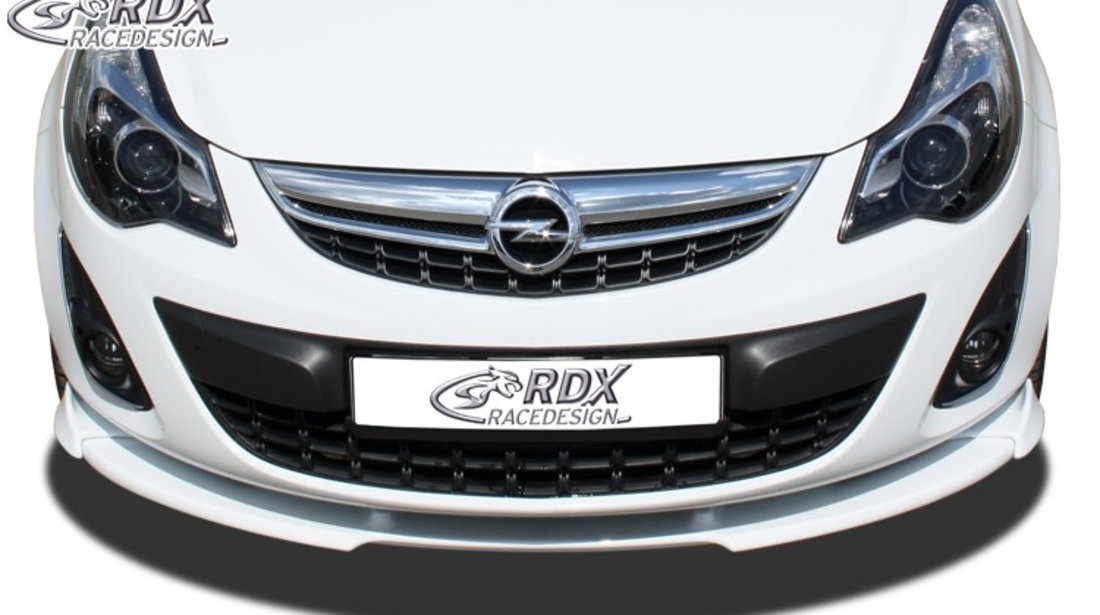 RDX Prelungire Spoiler Bara fata VARIO-X pentru OPEL Corsa D Facelift 2010+ lip bara fata Spoilerlippe RDFAVX30414 material Plastic
