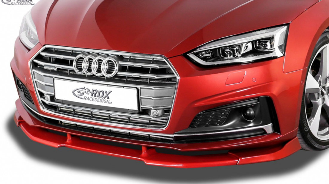 RDX Prelungire Spoiler Bara fata VARIO-X pentru AUDI A5 S-Line / S5 (F5, -2020) (Coupe + Cabrio + Sportback) lip bara fata Spoilerlippe RDFAVX30822 material Plastic