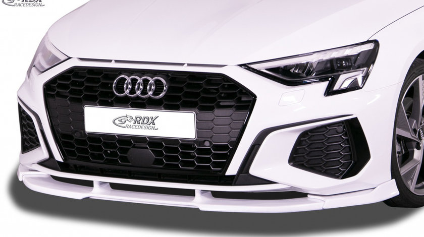 RDX Prelungire Spoiler Bara fata VARIO-X pentru AUDI A3 8Y S-Line & S3 lip bara fata Spoilerlippe RDFAVX30959 material Plastic