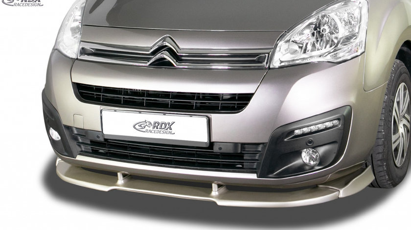 RDX Prelungire Spoiler Bara fata VARIO-X pentru CITROEN Berlingo 2015-2018 (Typ 7) / pentru PEUGEOT Partner 2015-2018 (Typ 7) lip bara fata Spoilerlippe RDFAVX30459 material Plastic