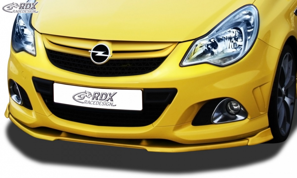 RDX Prelungire Spoiler Bara fata VARIO-X pentru OPEL Corsa D Facelift OPC 2010+ ( potrivire an OPC bzw. Fahrzeuge cu OPC Bara fata ) lip bara fata Spoilerlippe RDFAVX30416 material Plastic