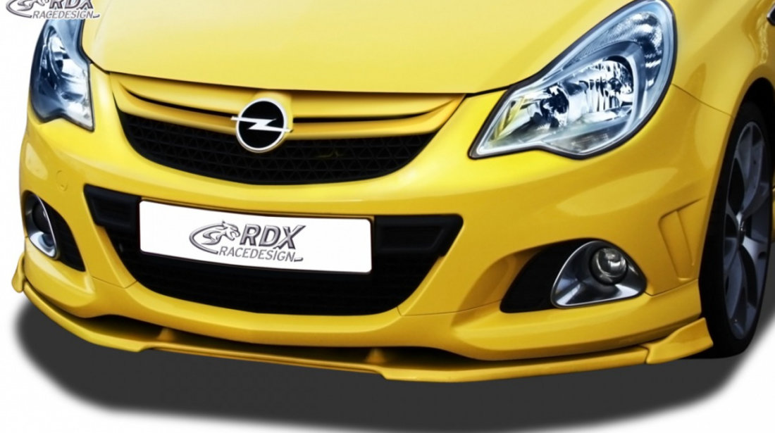 RDX Prelungire Spoiler Bara fata VARIO-X pentru OPEL Corsa D Facelift OPC 2010+ ( potrivire an OPC bzw. Fahrzeuge cu OPC Bara fata ) lip bara fata Spoilerlippe RDFAVX30416 material Plastic