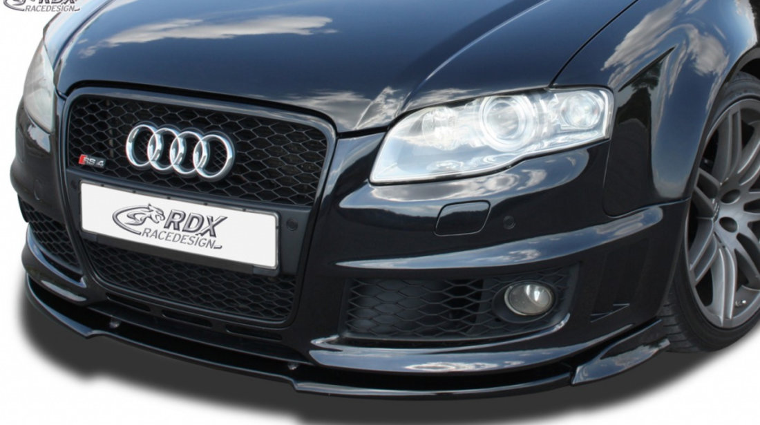 RDX Prelungire Spoiler Bara fata VARIO-X pentru AUDI RS4 B7 lip bara fata Spoilerlippe RDFAVX30067 material Plastic