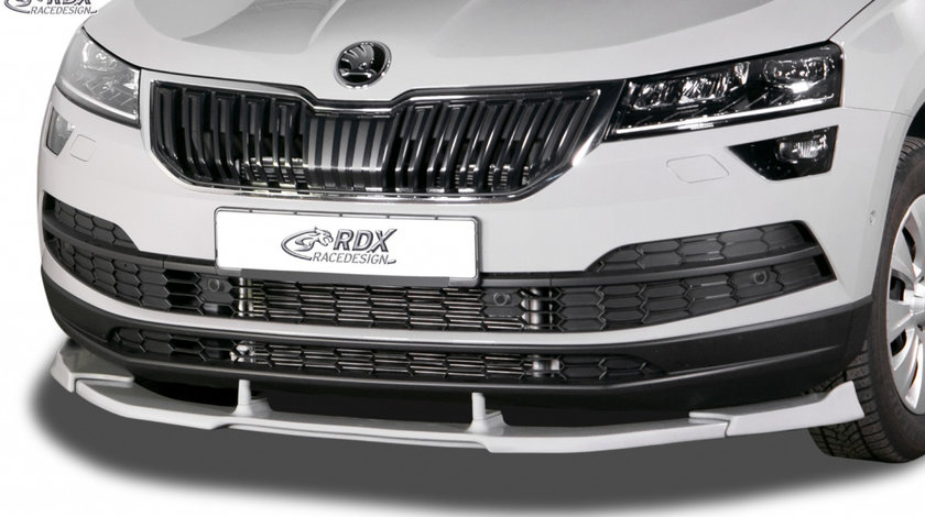 RDX Prelungire Spoiler Bara fata VARIO-X pentru SKODA Karoq (NU) 2017+ lip bara fata Spoilerlippe RDFAVX30865 material Plastic