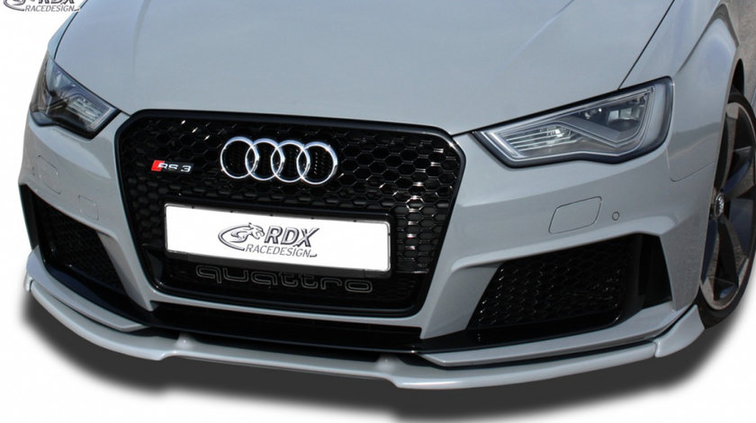 RDX Prelungire Spoiler Bara fata VARIO-X pentru AUDI RS3 8V 2015-2017 lip bara fata Spoilerlippe RDFAVX30734 material Plastic