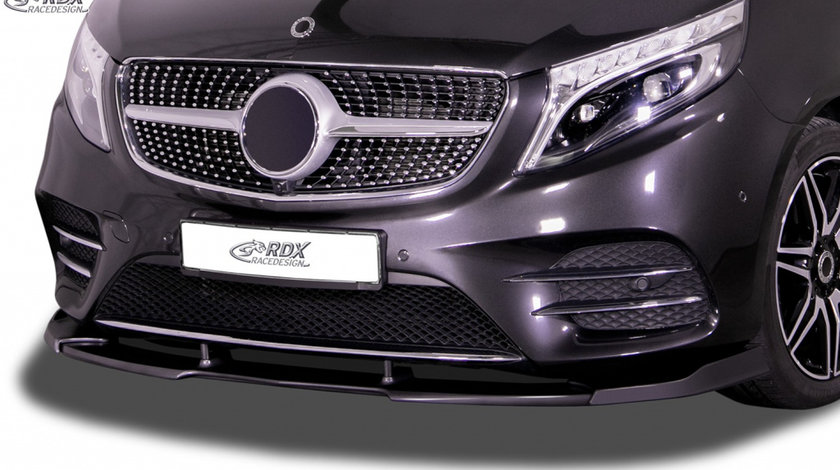 RDX Prelungire Spoiler Bara fata VARIO-X pentru MERCEDES V-Klasse W447 AMG-Line lip bara fata "V2" fata Spoilerlippe RDFAVX30086 material Plastic