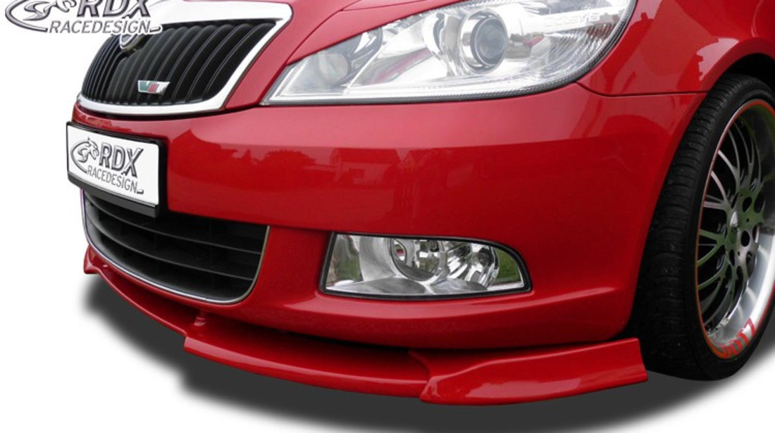 RDX Prelungire Spoiler Bara fata VARIO-X pentru SKODA Octavia 2 Facelift Typ 1Z 2008+ ( nu si pentru RS) lip bara fata Spoilerlippe RDFAVX30521 material Plastic