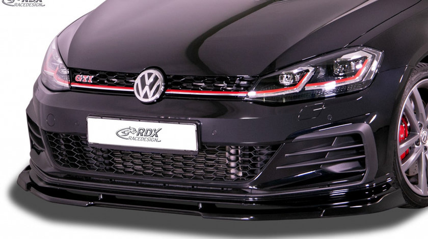 RDX Prelungire Spoiler Bara fata VARIO-X pentru VW Golf 7 GTI TCR Facelift 2017+ lip bara fata Spoilerlippe RDFAVX30951 material Plastic