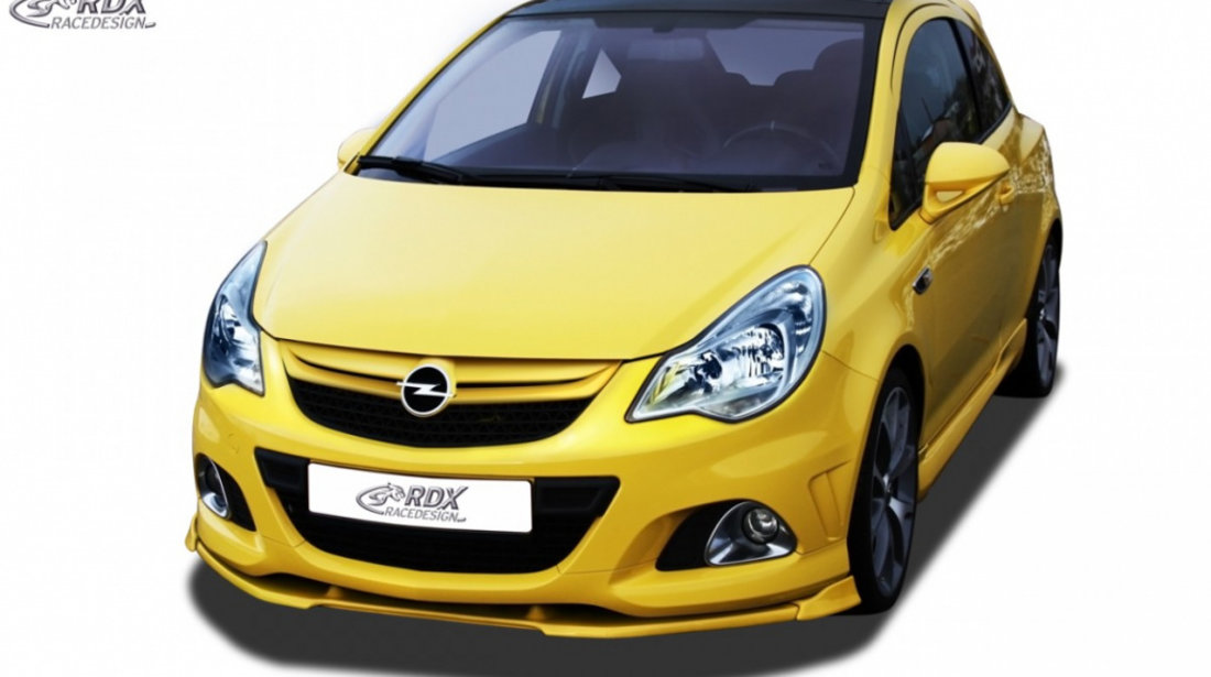 RDX Prelungire Spoiler Bara fata VARIO-X pentru OPEL Corsa D Facelift OPC 2010+ ( potrivire an OPC bzw. Fahrzeuge cu OPC Bara fata ) lip bara fata Spoilerlippe RDFAVX30416 material Plastic