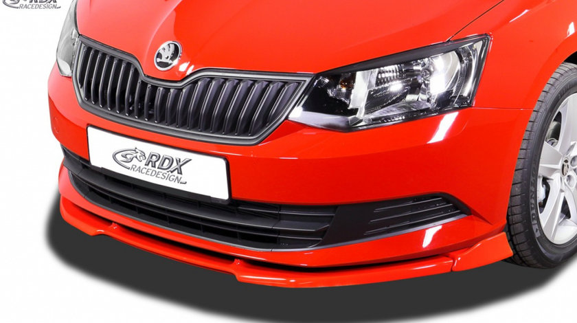 RDX Prelungire Spoiler Bara fata VARIO-X pentru SKODA Fabia 3 (5J/NJ) 2014-2019 lip bara fata Spoilerlippe RDFAVX30764 material Plastic