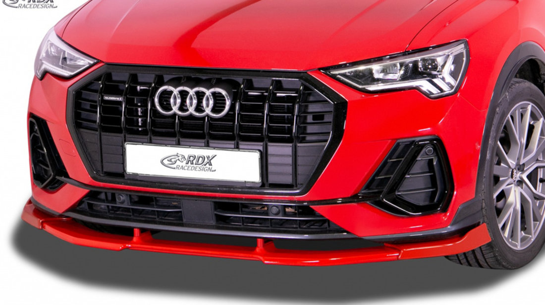 RDX Prelungire Spoiler Bara fata VARIO-X pentru AUDI Q3 S-Line (F3) lip bara fata Spoilerlippe RDFAVX30919 material Plastic