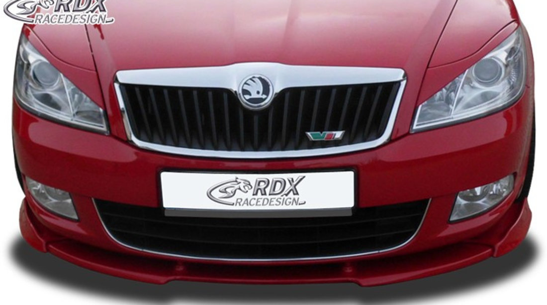 RDX Prelungire Spoiler Bara fata VARIO-X pentru SKODA Octavia 2 Facelift Typ 1Z 2008+ ( nu si pentru RS) lip bara fata Spoilerlippe RDFAVX30521 material Plastic