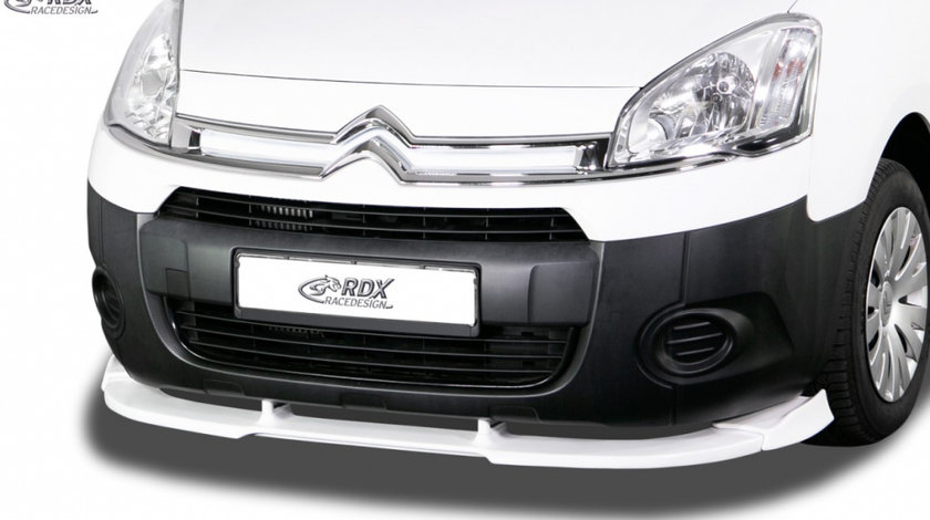 RDX Prelungire Spoiler Bara fata VARIO-X pentru CITROEN Berlingo 2008-2015 (Typ 7) / pentru PEUGEOT Partner 2008-2015 (Typ 7) lip bara fata Spoilerlippe RDFAVX30216 material Plastic