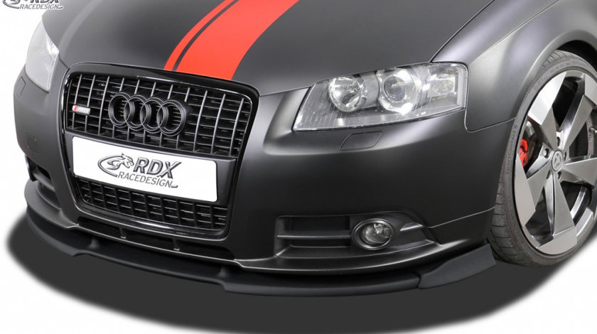 RDX Prelungire Spoiler Bara fata VARIO-X pentru AUDI A3 8P 2006-2008 S-Line / A3 Sportback -2008 S-Line lip bara fata Spoilerlippe RDFAVX30612 material Plastic