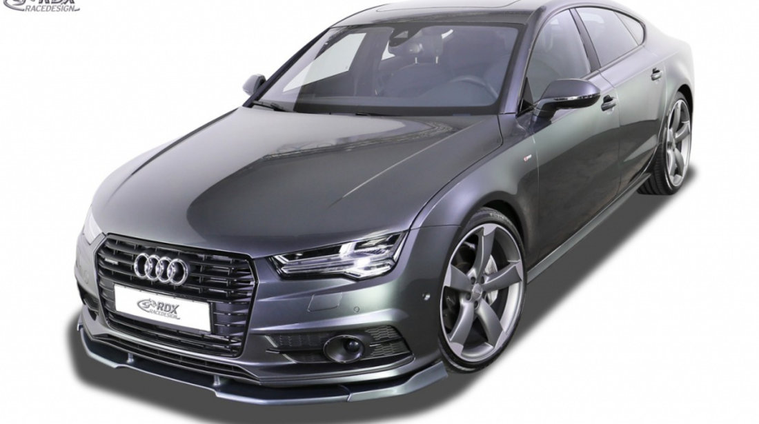 RDX Prelungire Spoiler Bara fata VARIO-X pentru AUDI A7 & S7 2014-2018 (S-Line bzw. S7 Bara fata ) lip bara fata Spoilerlippe RDFAVX30813 material Plastic