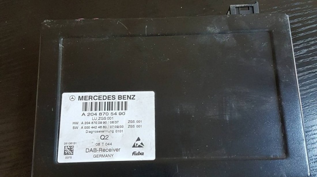 Receiver tv tuner mercedes benz s-classe w221 cod a2048705490