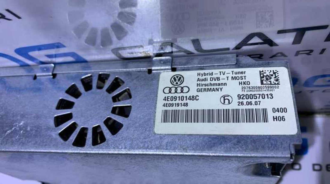 Receptor TV Tuner Hybrid Audi A5 2008 - 2011 Cod 4E0910148C 4E0919148