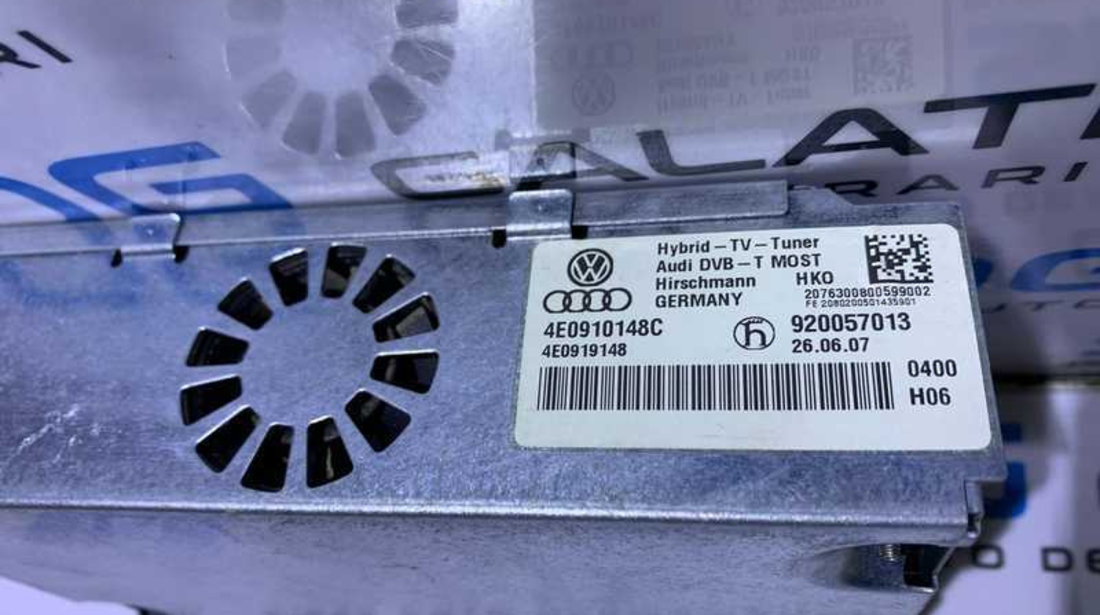 Receptor TV Tuner Hybrid Audi Q7 2007 - 2009 Cod 4E0910148C 4E0919148
