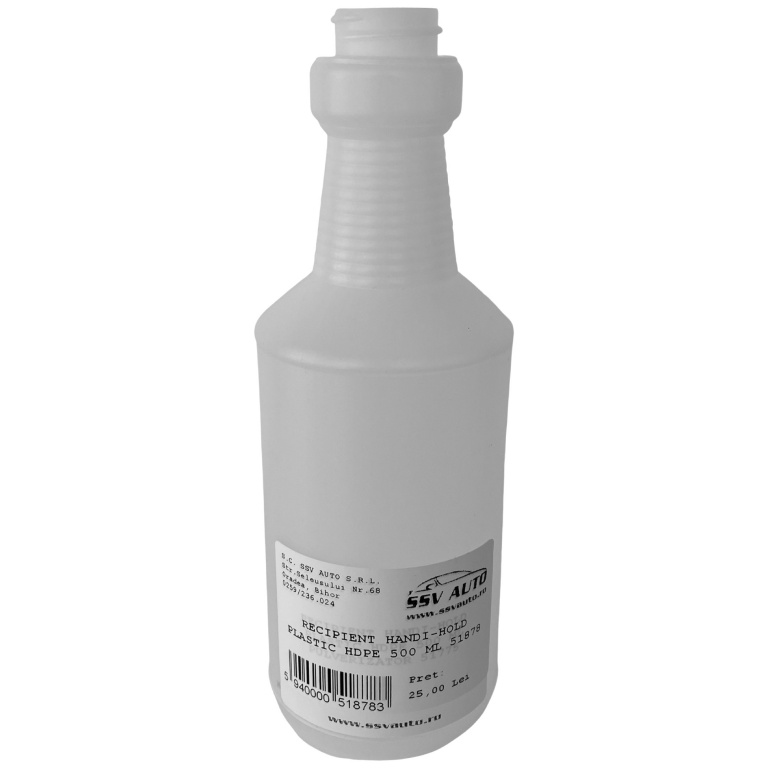 Recipient Handi-Hold Plastic Hdpe 500ML 51878
