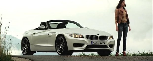 Reclama BMW Z4: cand o soferita de BMW se viseaza pilot de curse...