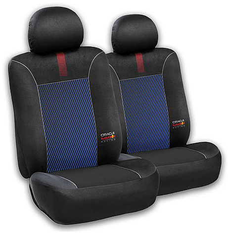 Red Bull Racing Set Huse Scaun Auto Fata Negru / Albastru 55669