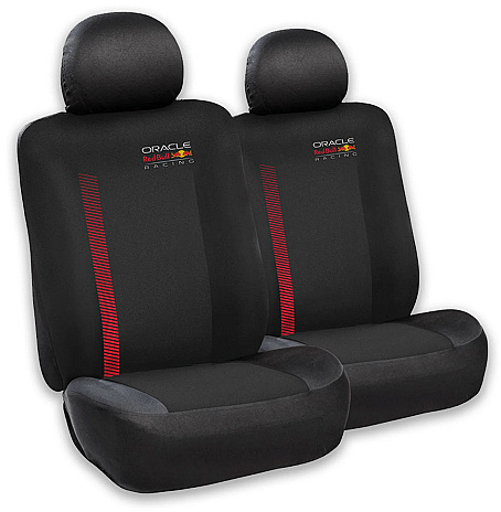 Red Bull Racing Set Huse Scaun Auto Fata Negru / Rosu 55668