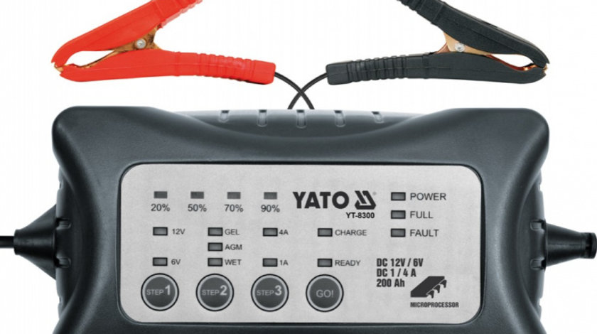 Redresor 12/6V 1/4A 200Ah Yato YT-8300
