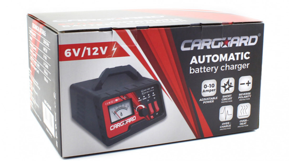 Redresor auto 6-12V, 10A (încărcător baterie auto) CBC003