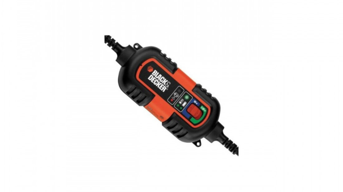 Redresor Automat Digital Pentru Acumulatori Auto-Moto Cu Functie De Tester Black &amp; Decker 6 /12V 1,2A 70111