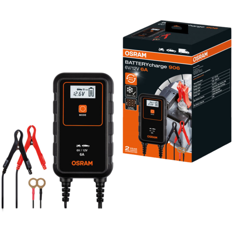 Redresor Baterie Osram BATTERYcharge 906 6V 12V 6A OEBCS906