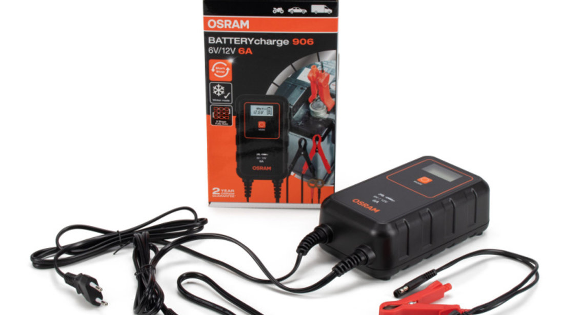 Redresor Baterie Osram BATTERYcharge 906 6V 12V 6A OEBCS906