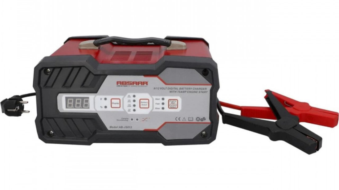 Redresor Digital Incărcare Baterii Cu Functie De Pornire Absaar 12A 6-12V 158006