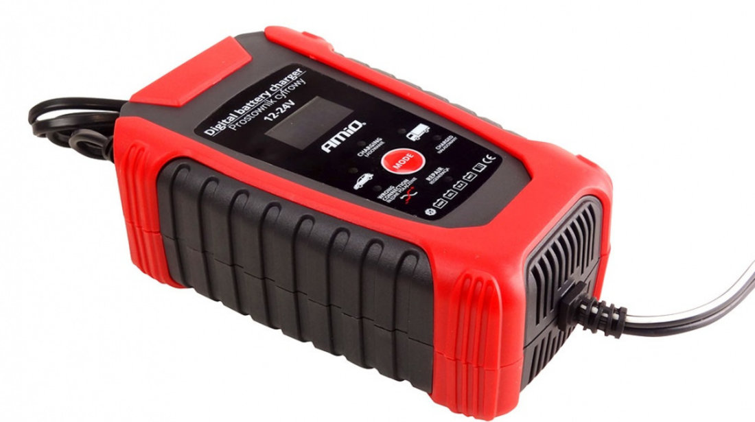 Redresor Digital, Încărcător Baterie 6A/3A, 12V/24V Amio DBC-03 02379