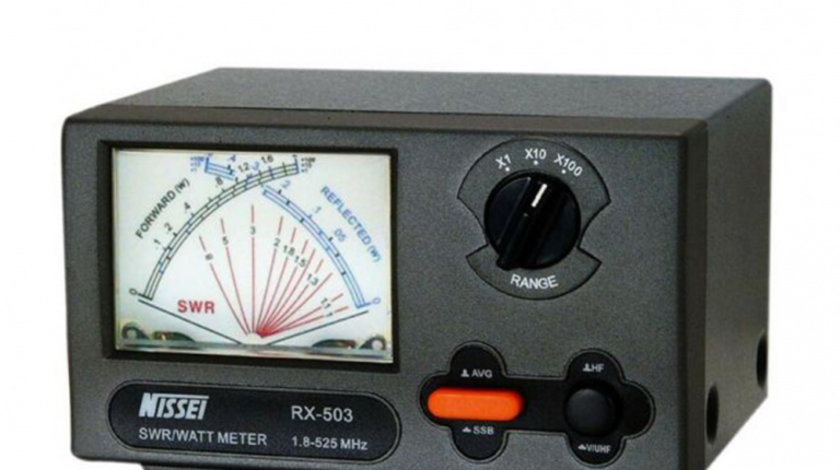 Reflectometru analogic PNI Nissei RX-503 SWR 1.8-525 MHZ Wattmeter 0-200W 12V PNI-RX-503