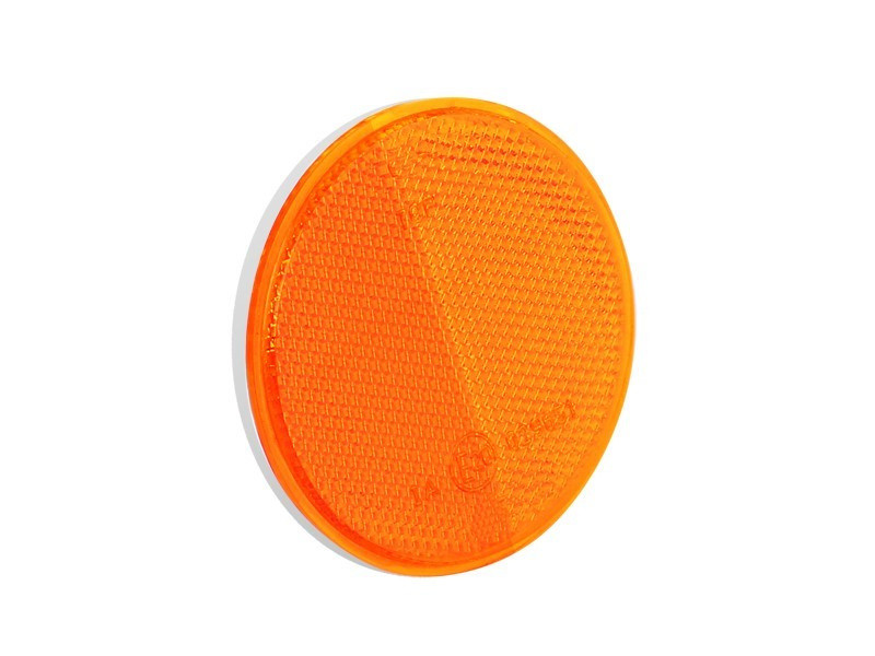 Reflector Rotund, 75 Mm, Cu Bandă Adezivă, Portocaliu 86635