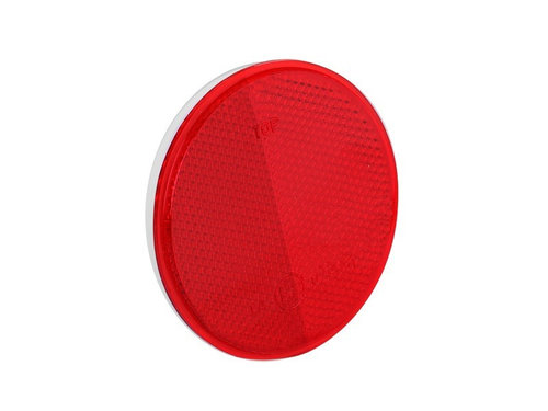 Reflector Rotund, 75 Mm, Cu Bandă Adezivă, Roșu 86636