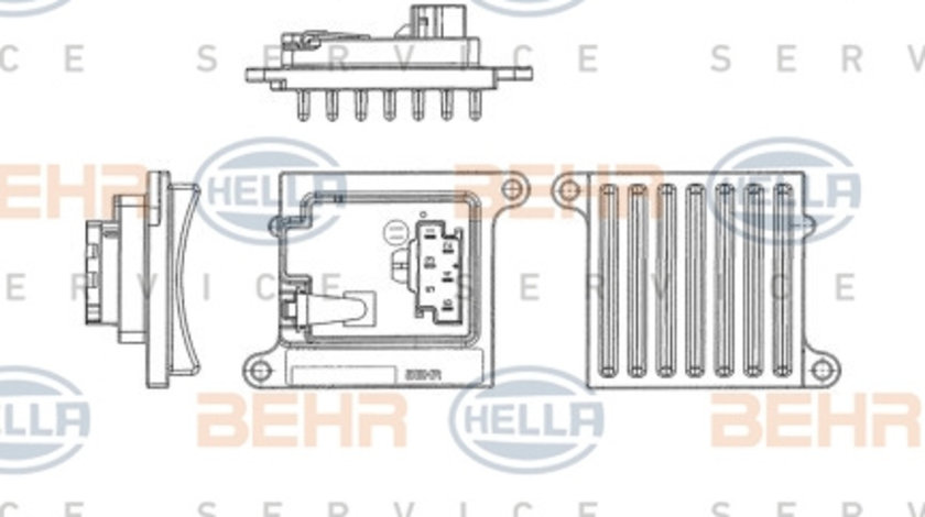 Reglaj, suflanta de interior (5HL351321241 HELLA) MAYBACH,MERCEDES-BENZ