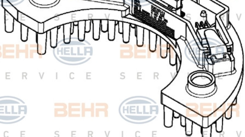 Reglaj, suflanta de interior (5HL351321561 HELLA) PEUGEOT