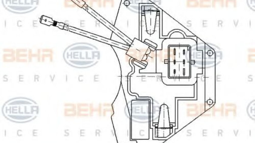 Reglaj, suflanta de interior AUDI A4 (8D2, B5) (1994 - 2001) HELLA 5HL 351 321-171 piesa NOUA