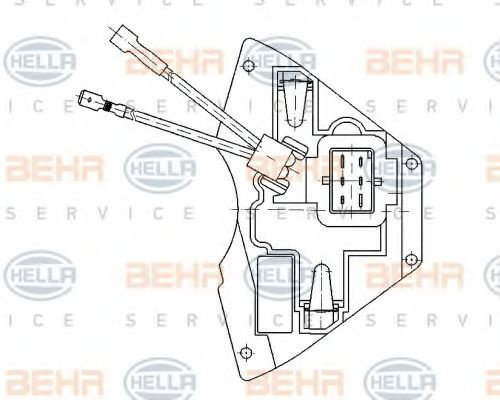 Reglaj, suflanta de interior SKODA SUPERB I (3U4) (2001 - 2008) HELLA 5HL 351 321-171 piesa NOUA