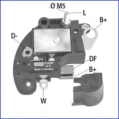Regulator, alternator FIAT PALIO Weekend (178DX) (1996 - 2016) HITACHI 130797 piesa NOUA