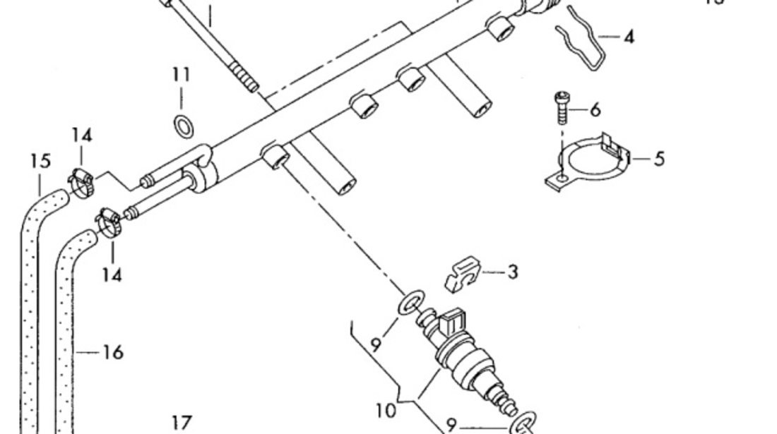 Regulator presiune 036133035A Audi A4 B6 Sedan 2003 1.8T AVJ OEM 036133035A