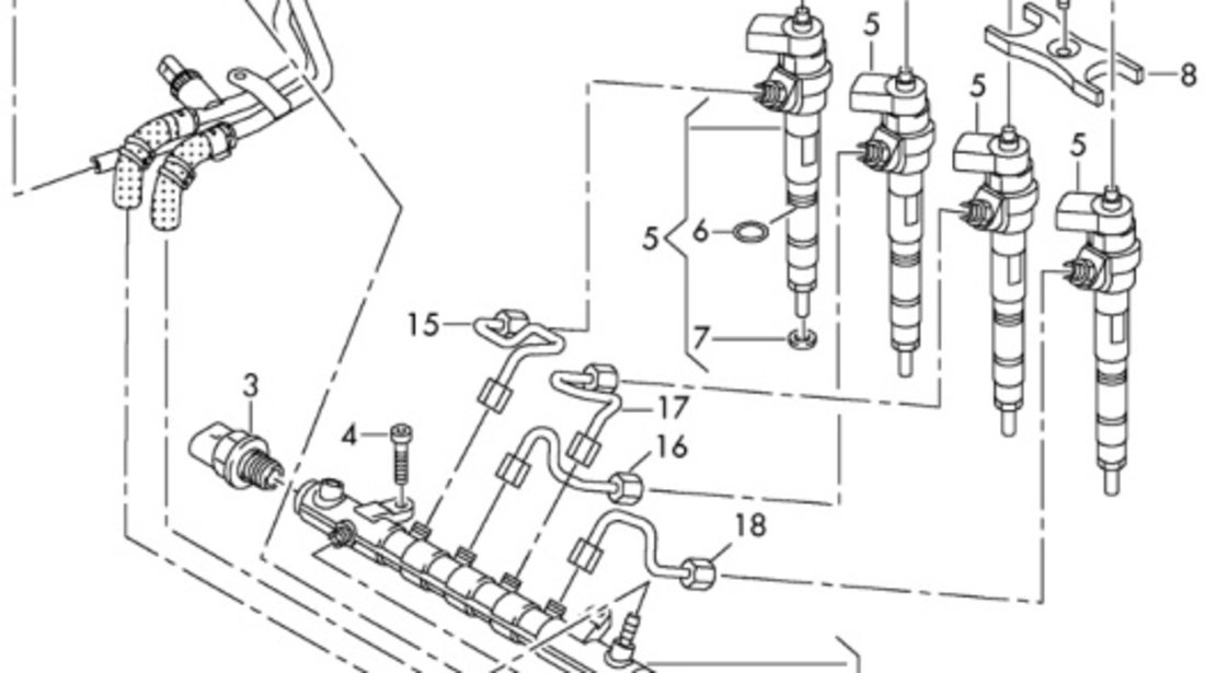 Regulator presiune rampa motorina ​Audi A6 4G (C7) sedan 2013 2.0 TDI OEM 057130764AB