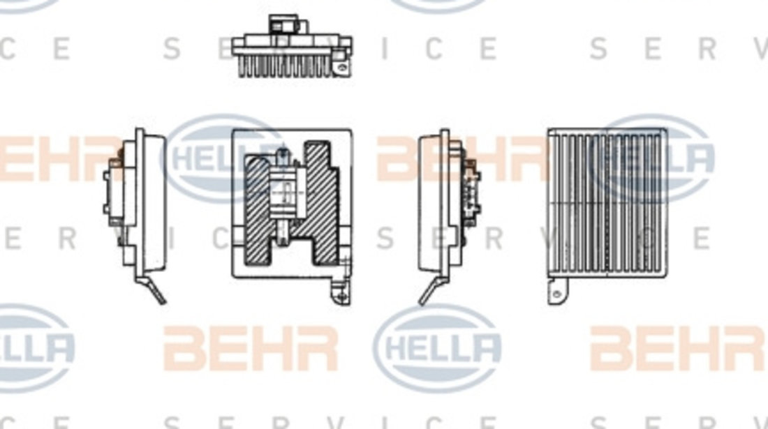 Regulator trepte ventilator habitaclu MERCEDES VIANO (W639), VITO / MIXTO (W639), VITO (W639) 2.0 d-3.7 dupa 2003 cod intern: CI6591CF