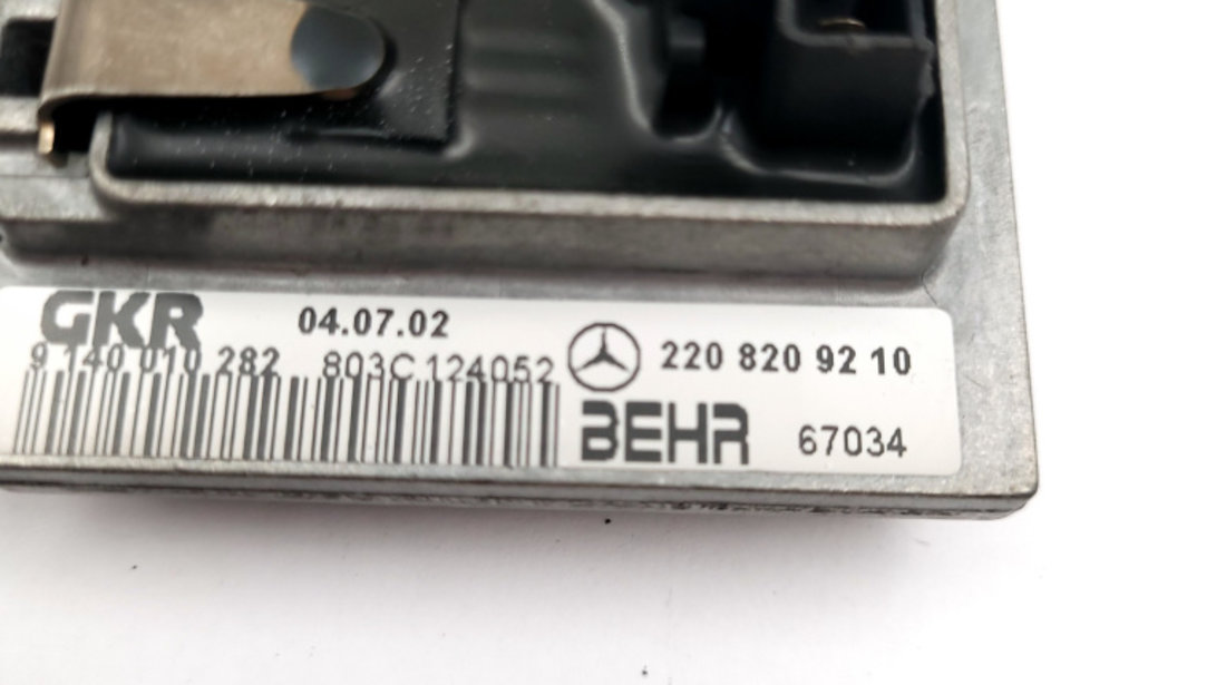 Regulator Trepte Ventilator Habitaclu Mercedes-Benz C-CLASS (W203) 2000 - 2007 Motorina A2208209210, 9140010282