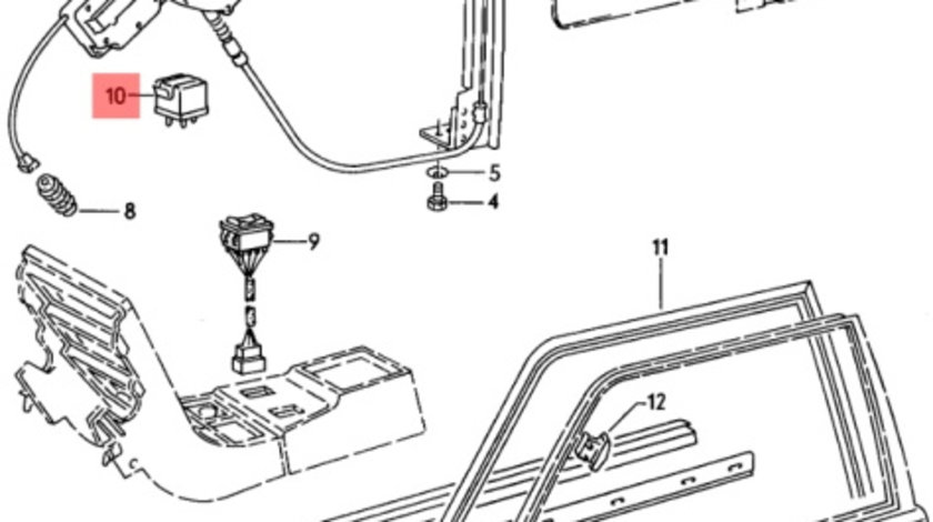 Releu 373 Seat Leon 1P 2008 2.0 BKD 103 KW 8D0951253A OEM 8D0951253A