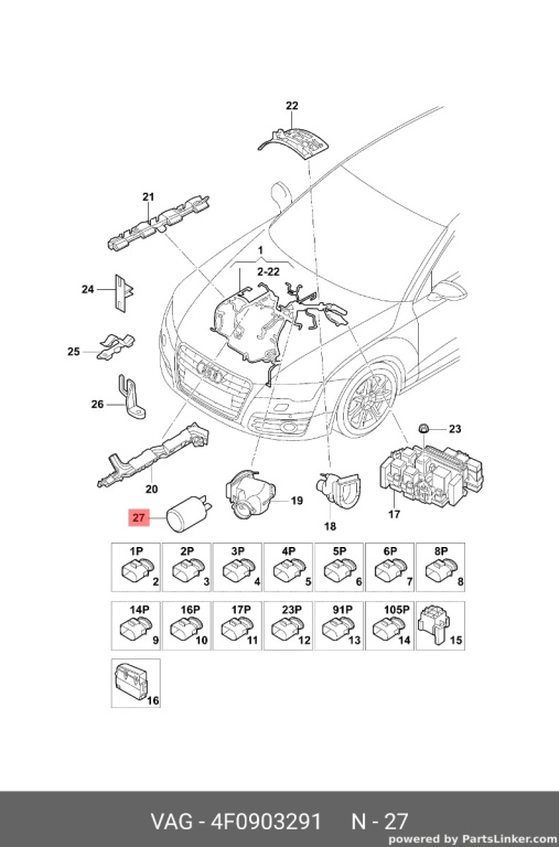 Releu 4F0903291 Audi A4 B8 2.0 TDI CAG 103 KW OEM 4F0903291