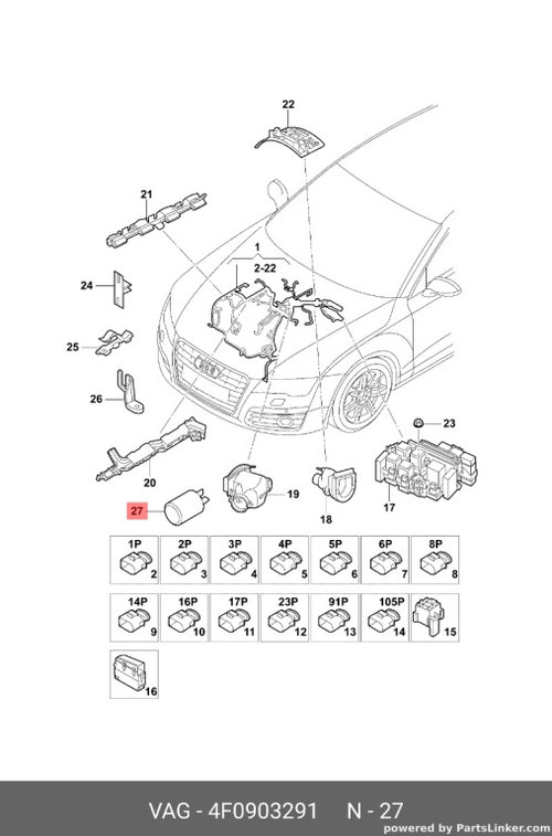 Releu 4F0903291 Audi A4 B8 2.0 TDI CAG 103 KW OEM 4F0903291