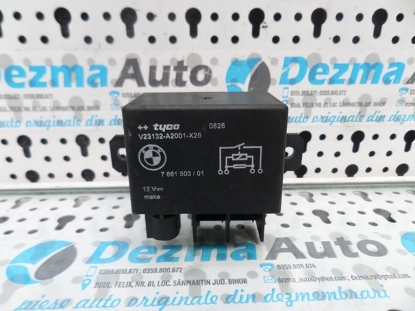 Releu borna baterie, cod; 7661503, Bmw X5 (E70), 2007-2014, (id.162805)